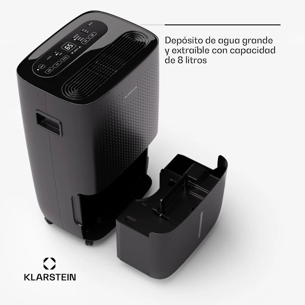 Klarstein Elektryczny osuszacz powietrza do 65 m2, inteligentny osuszacz powietrza do mieszkania, łazienki i piwnicy, cichy, elektryczny osuszacz powietrza z aplikacją WLAN IoT, suszarka budowlana o