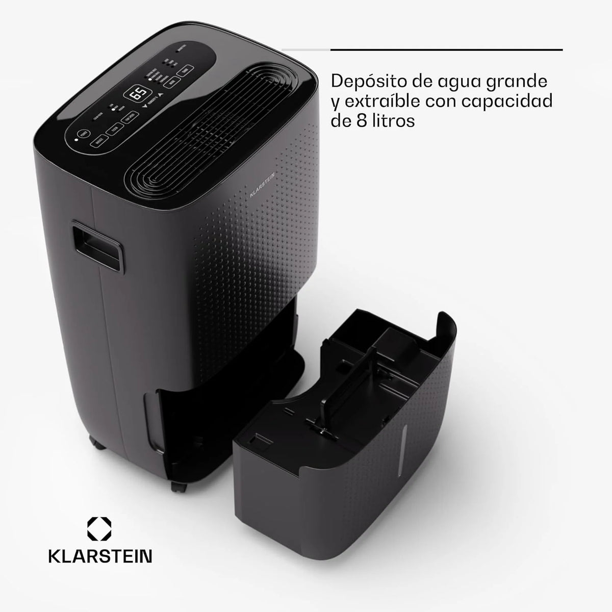 Klarstein Elektryczny osuszacz powietrza do 65 m2, inteligentny osuszacz powietrza do mieszkania, łazienki i piwnicy, cichy, elektryczny osuszacz powietrza z aplikacją WLAN IoT, suszarka budowlana o