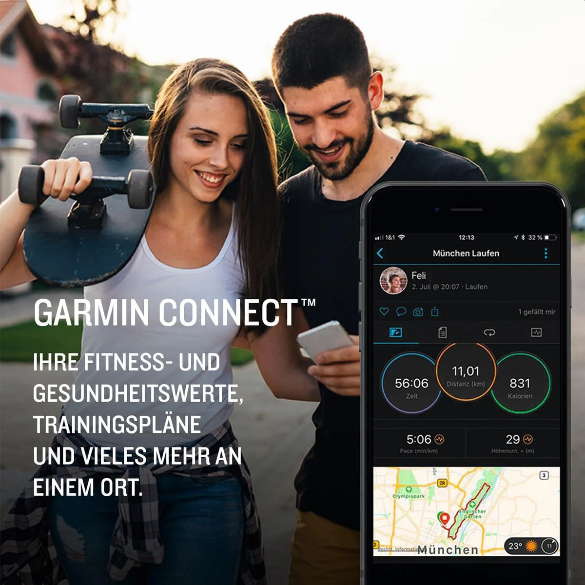 Garmin Instinct 2S SOLAR Smartwatch GPS, Grafitowy, M