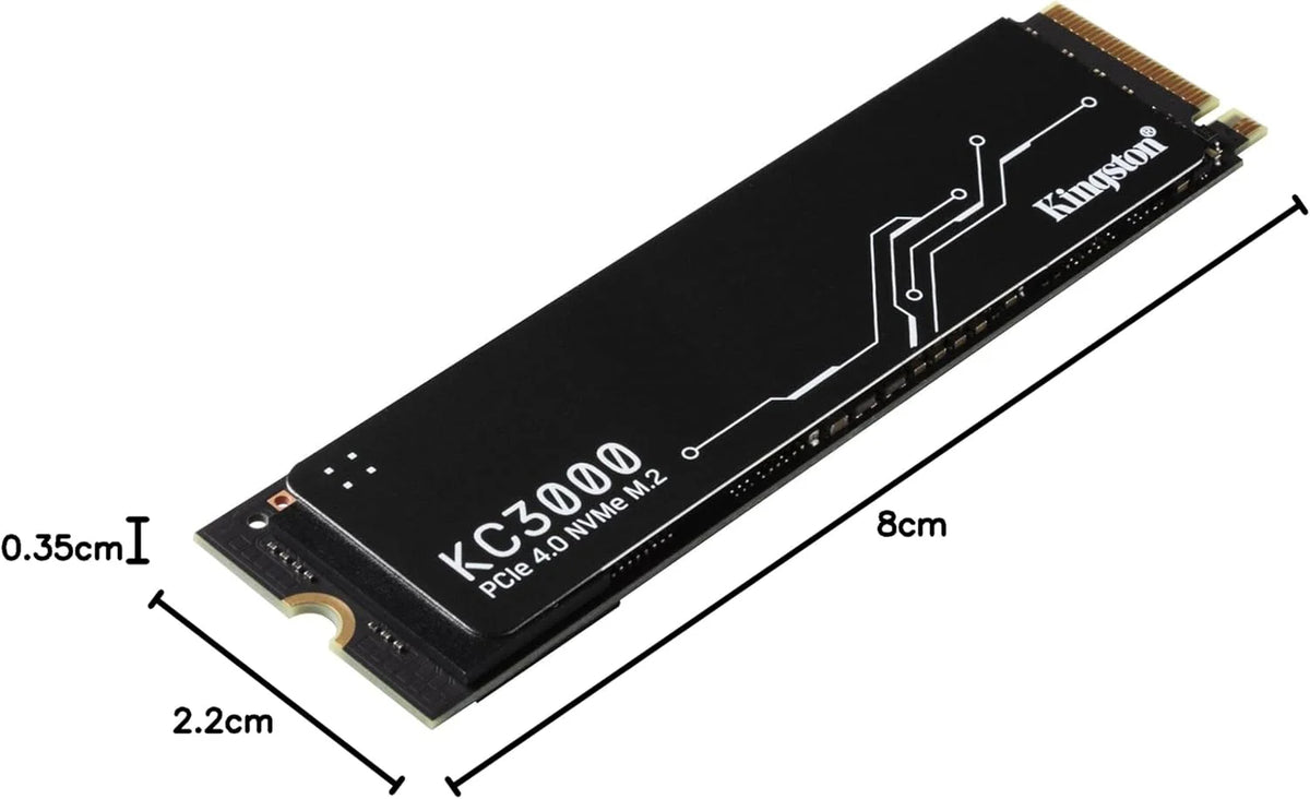 Kingston Kc3000 SKC3000D/2048G Dysk Ssd M.2, Czarny, 2 TB