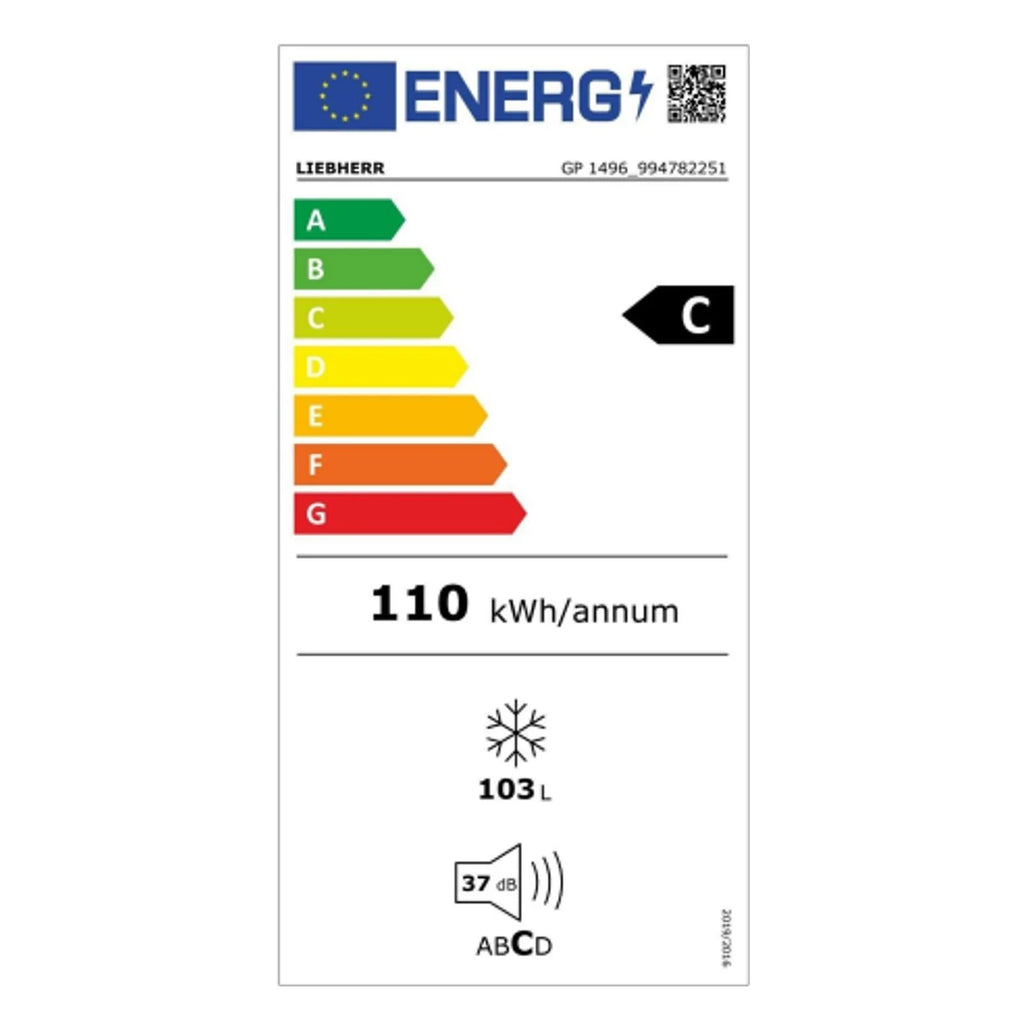 2026 Liebherr GP 1496 Premium do zabudowy podblatowej – 103 litry, klasa C, kolor biały