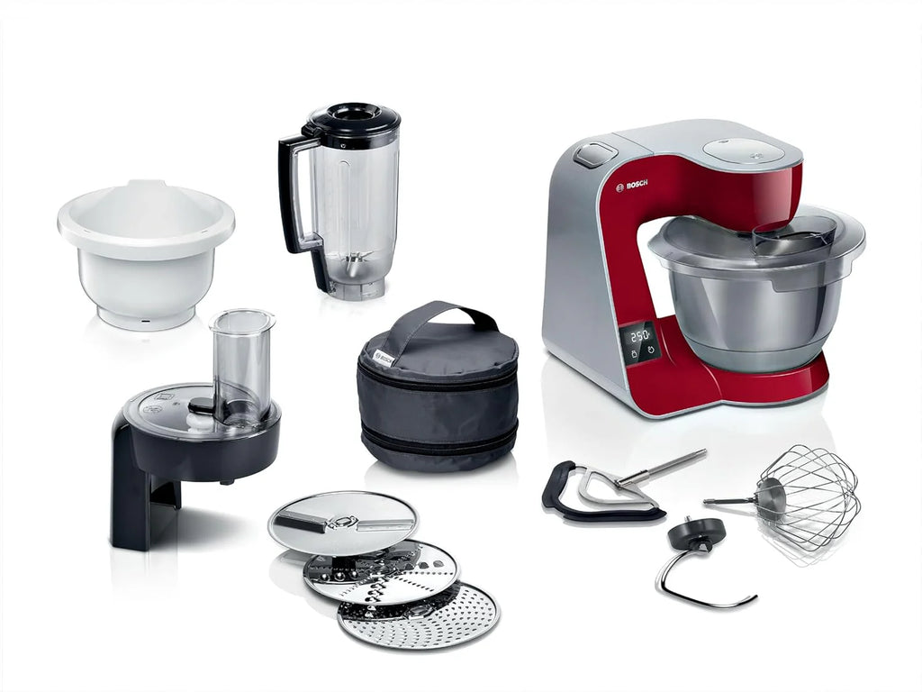 Bosch Robot kuchenny Serie 4 MUM5X734, 1000 W, zintegrowana waga, blender kielichowy, rozdrabniacz, pełny zestaw akcesoriów