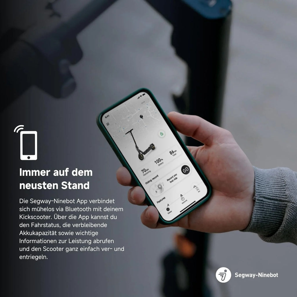 Segway-Ninebot E2 D II – E hulajnoga z dopuszczeniem do ruchu drogowego, z zawieszeniem i kierunkowskazem, moc 20 km/h, moc 450 W, zasięg 25 km, nośność 90 kg, hulajnoga elektryczna dla dorosłych,