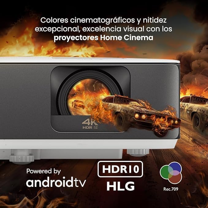 BenQ Projektor do gier TK700 4K zasilany przez Android TV, 3200 lm, 96% Rec 709