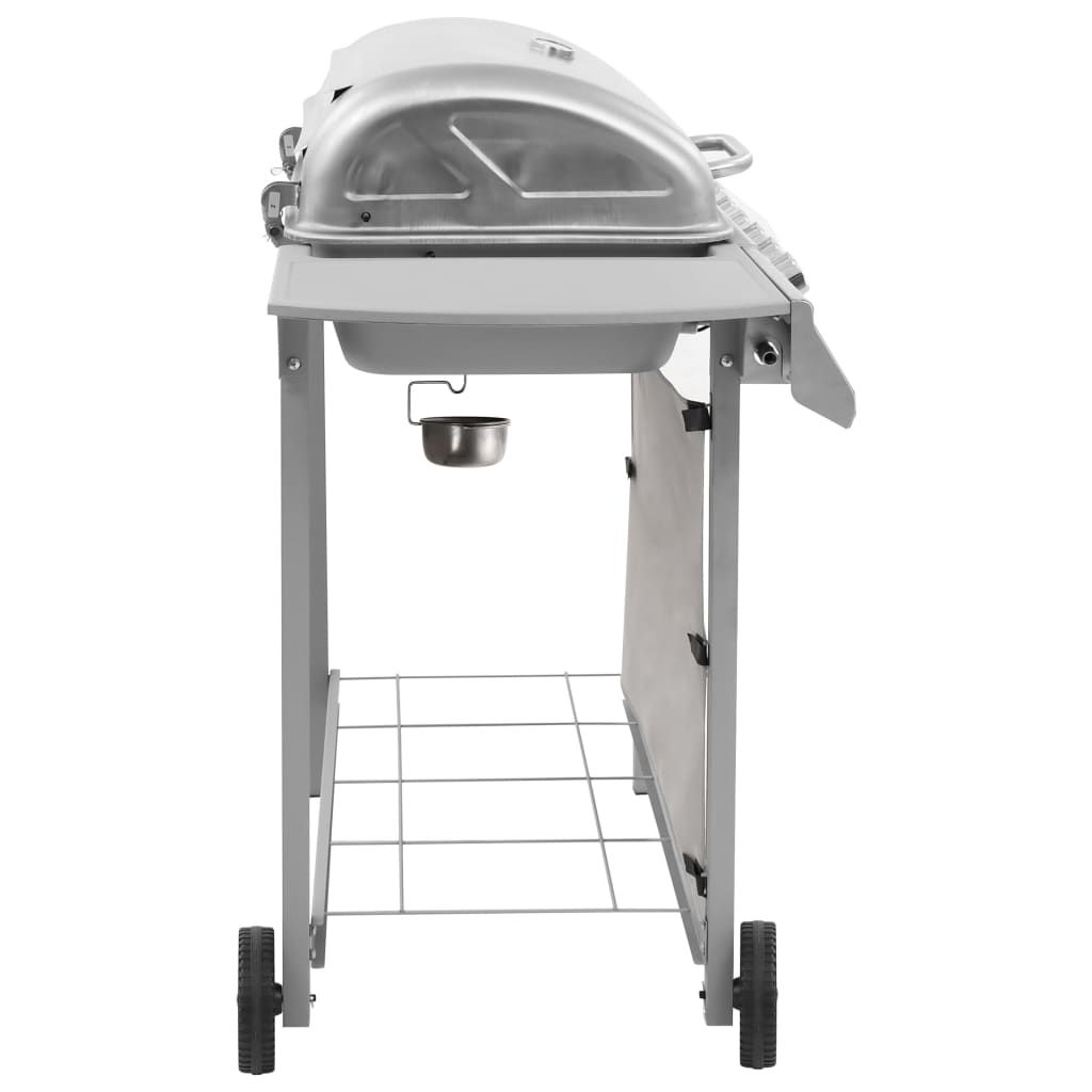 Grill gazowy Vidaxl 6-palnikowy, srebrny