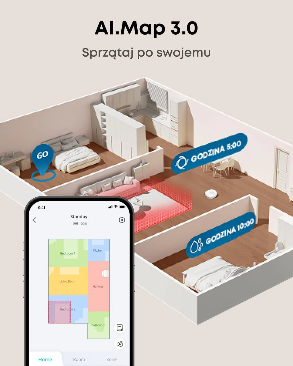 Robot odkurzający eufy X10 Pro Omni z systemem MopMaster 2.0 (8000 Pa), technologią inteligentnej nawigacji iPath, automatycznie opróżniającym się zbiornikiem na kurz o pojemności 2,5 l (Czarny)
