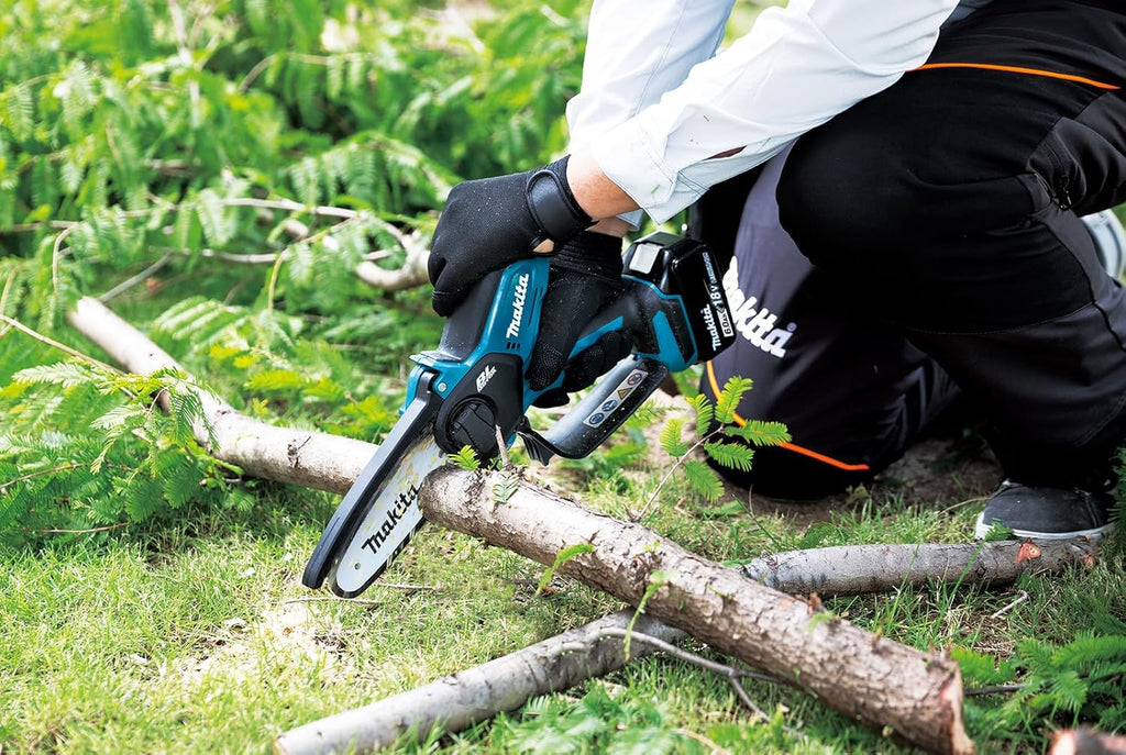 Makita DUC150RT 18V litowo-jonowa LXT bezszczotkowa piła do przycinania 150 mm, w komplecie z 1 akumulatorem i ładowarką 5,0 Ah