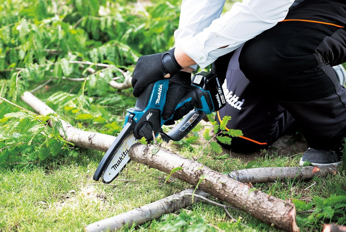 Makita DUC150RT 18V litowo-jonowa LXT bezszczotkowa piła do przycinania 150 mm, w komplecie z 1 akumulatorem i ładowarką 5,0 Ah