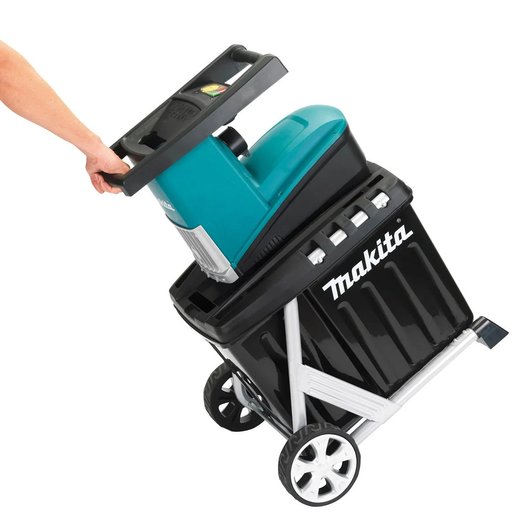 Makita UD2500 Elektryczna Niszczarka, 2500 W, 240 V, Czarny/Niebieski, 45 mm