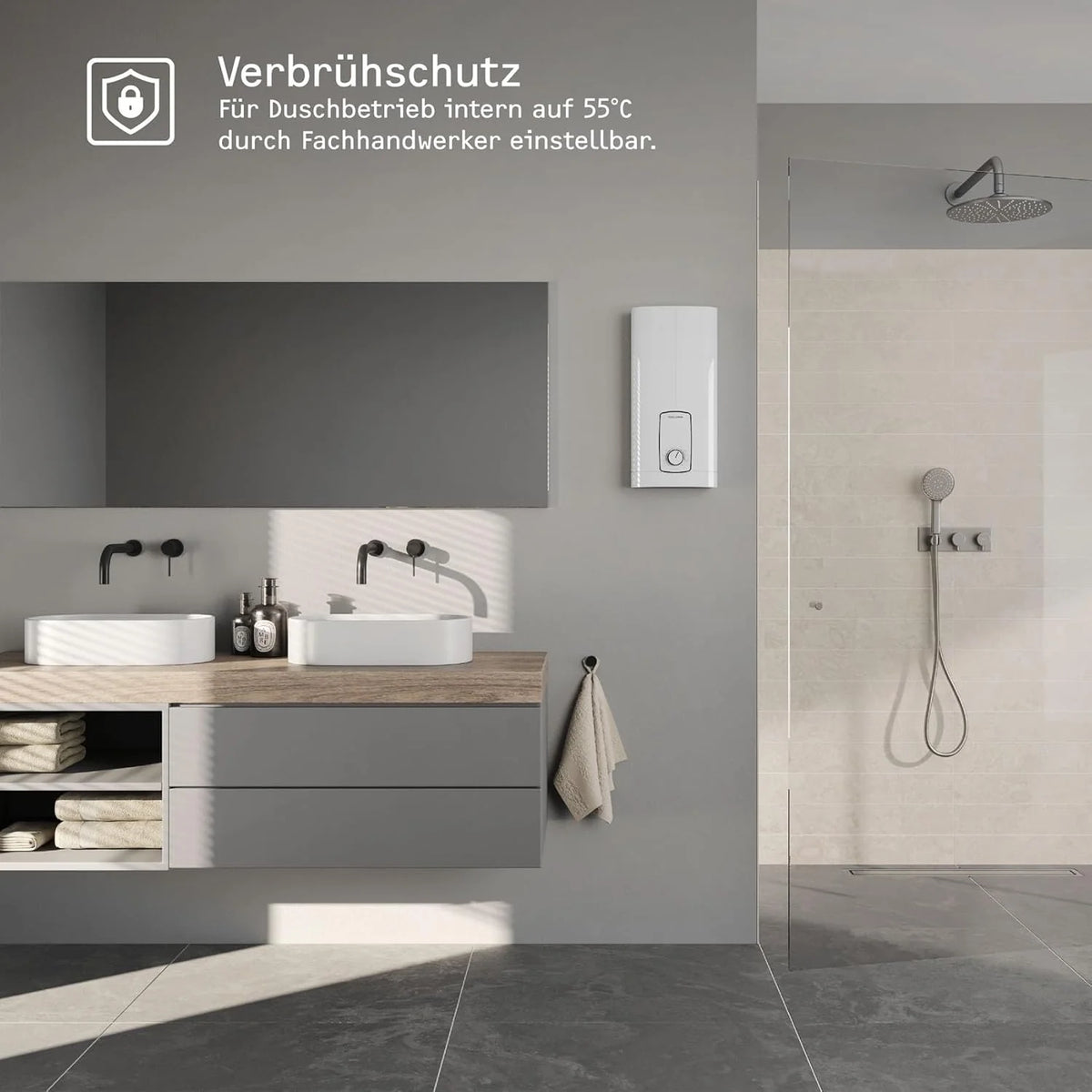 Stiebel Eltron St Trend Podgrzewacz Wody, Biały, 46 x 22 x 11 cm