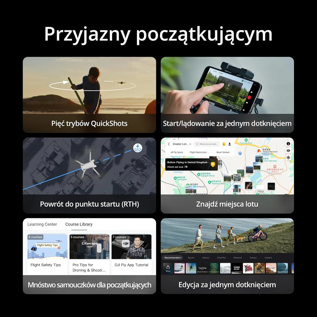 DJI Mini 3 Fly More Combo(DJI RC) Lekki i Składany Dron z Minikamerą z Opcją Nagrywania Wideo w Jakości 4K HDR, 38-Minutowym Czasem Lotu, True Vertical Shooting i Inteligentnymi Funkcjami, C0