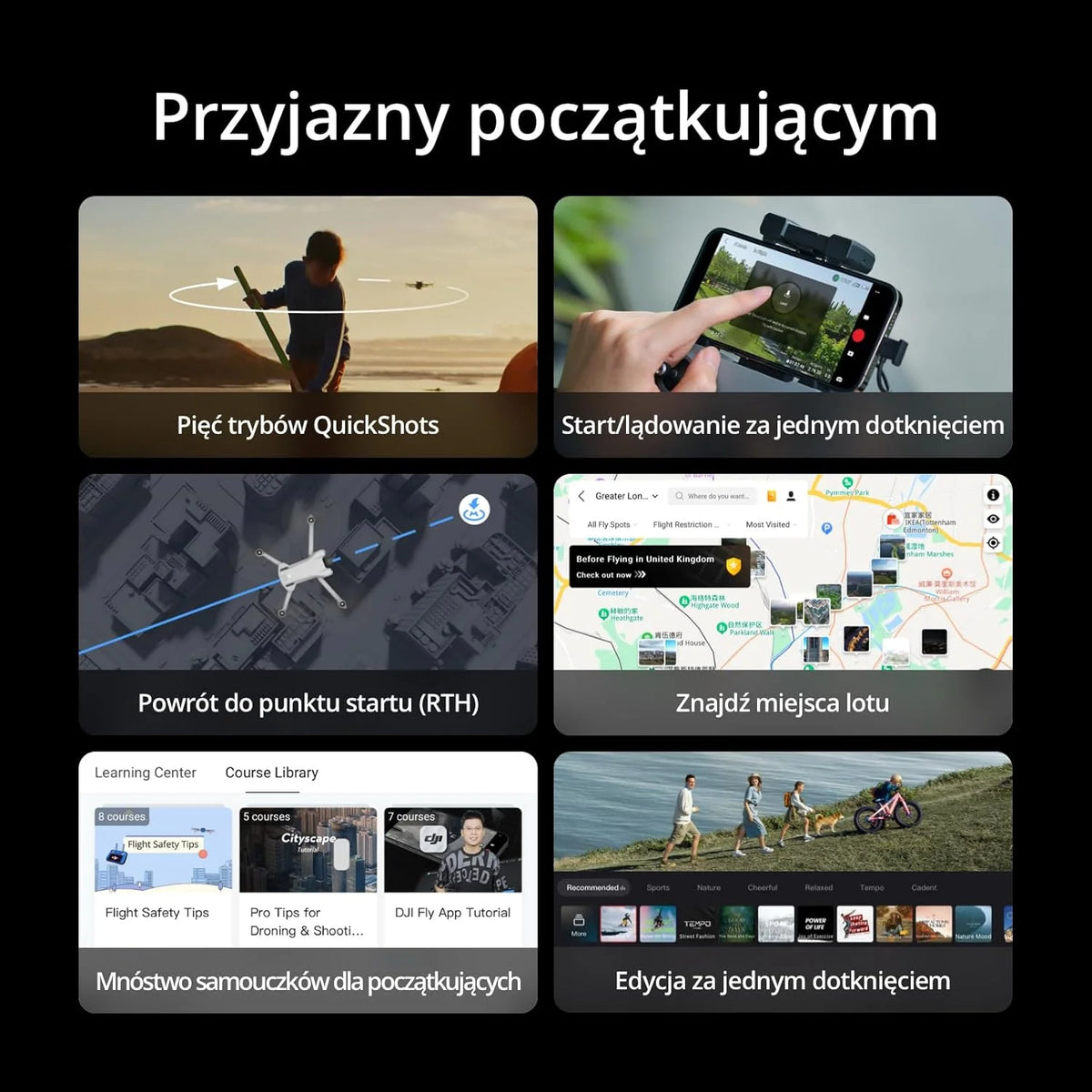 DJI Mini 3 Fly More Combo(DJI RC) Lekki i Składany Dron z Minikamerą z Opcją Nagrywania Wideo w Jakości 4K HDR, 38-Minutowym Czasem Lotu, True Vertical Shooting i Inteligentnymi Funkcjami, C0