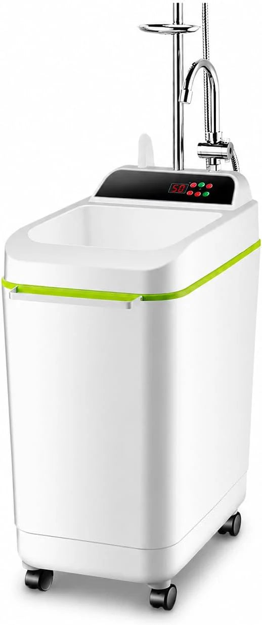 Przenośny podgrzewacz wody, 50 l, 2000 W, kempingowa maszyna prysznicowa z automatycznym wyłączaniem do przyczep kempingowych, podróży i kąpieli zwierząt domowych