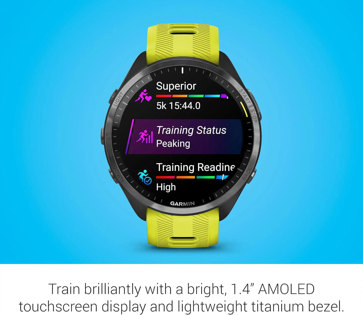 Garmin Forerunner® 965 Inteligentny zegarek do biegania, kolorowy wyświetlacz AMOLED, pomiary treningu i informacje o odzyskiwaniu, czarny i pudrowo-szary, 010-02809-00