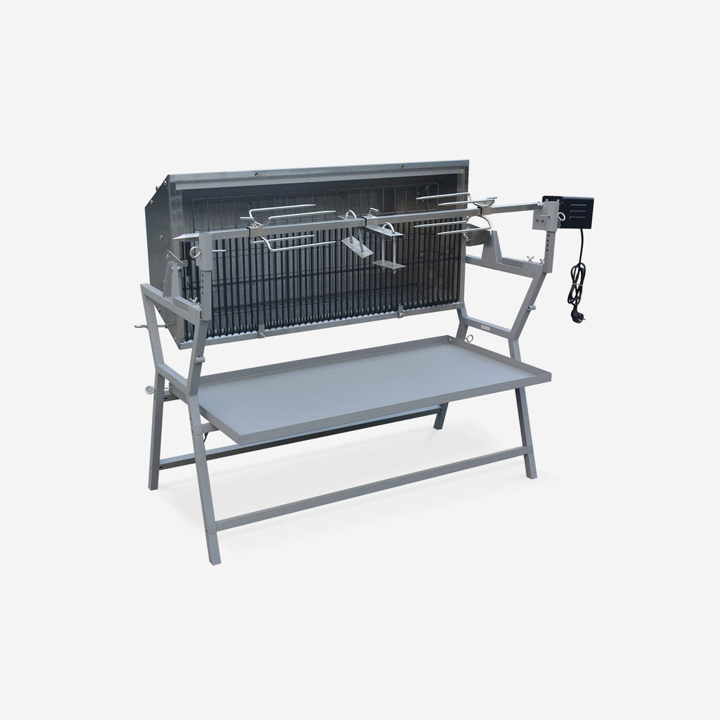 Grill, Barbecue, Węgiel drzewny, Elektryczny, Szary | Mathurin | Sweeek