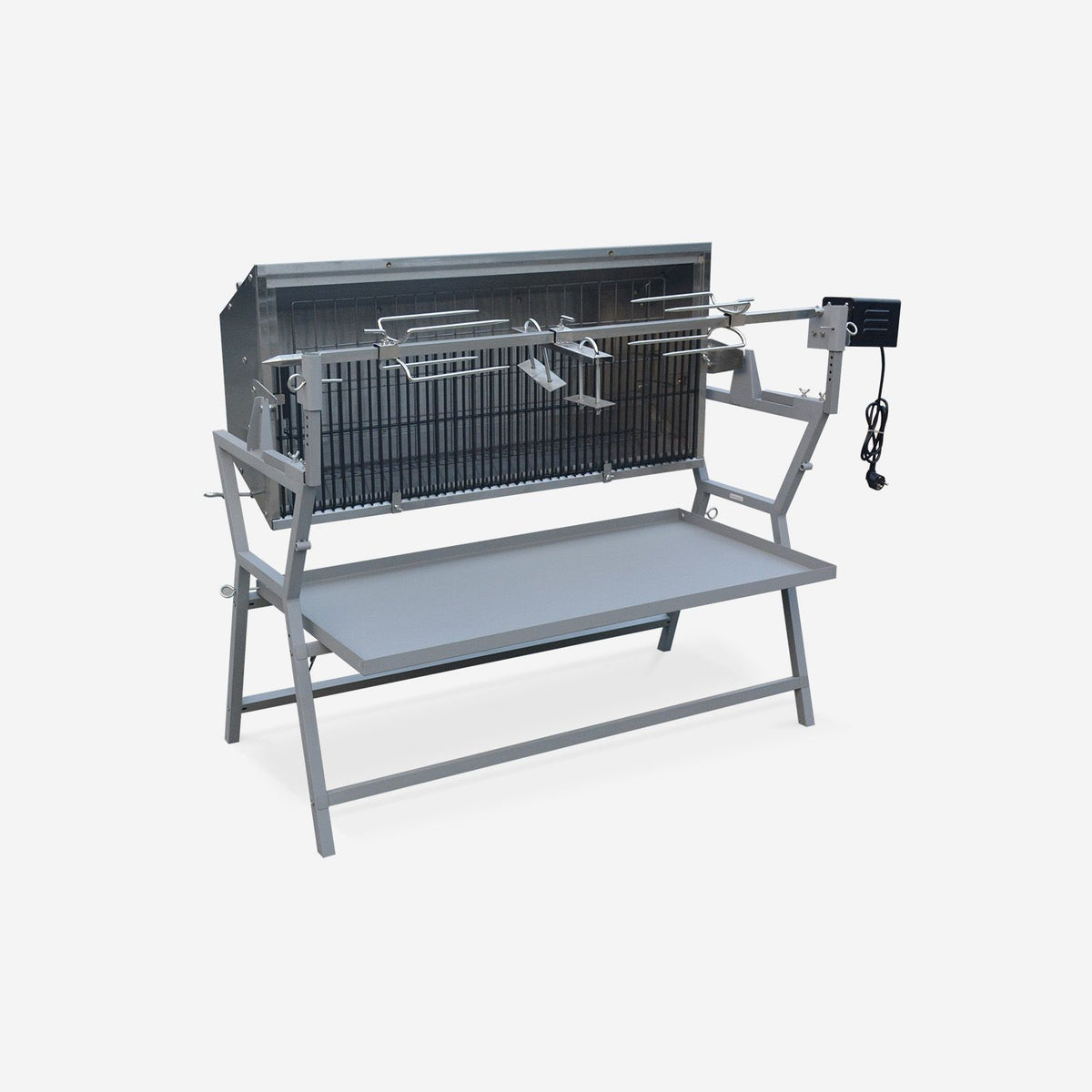Grill, Barbecue, Węgiel drzewny, Elektryczny, Szary | Mathurin | Sweeek