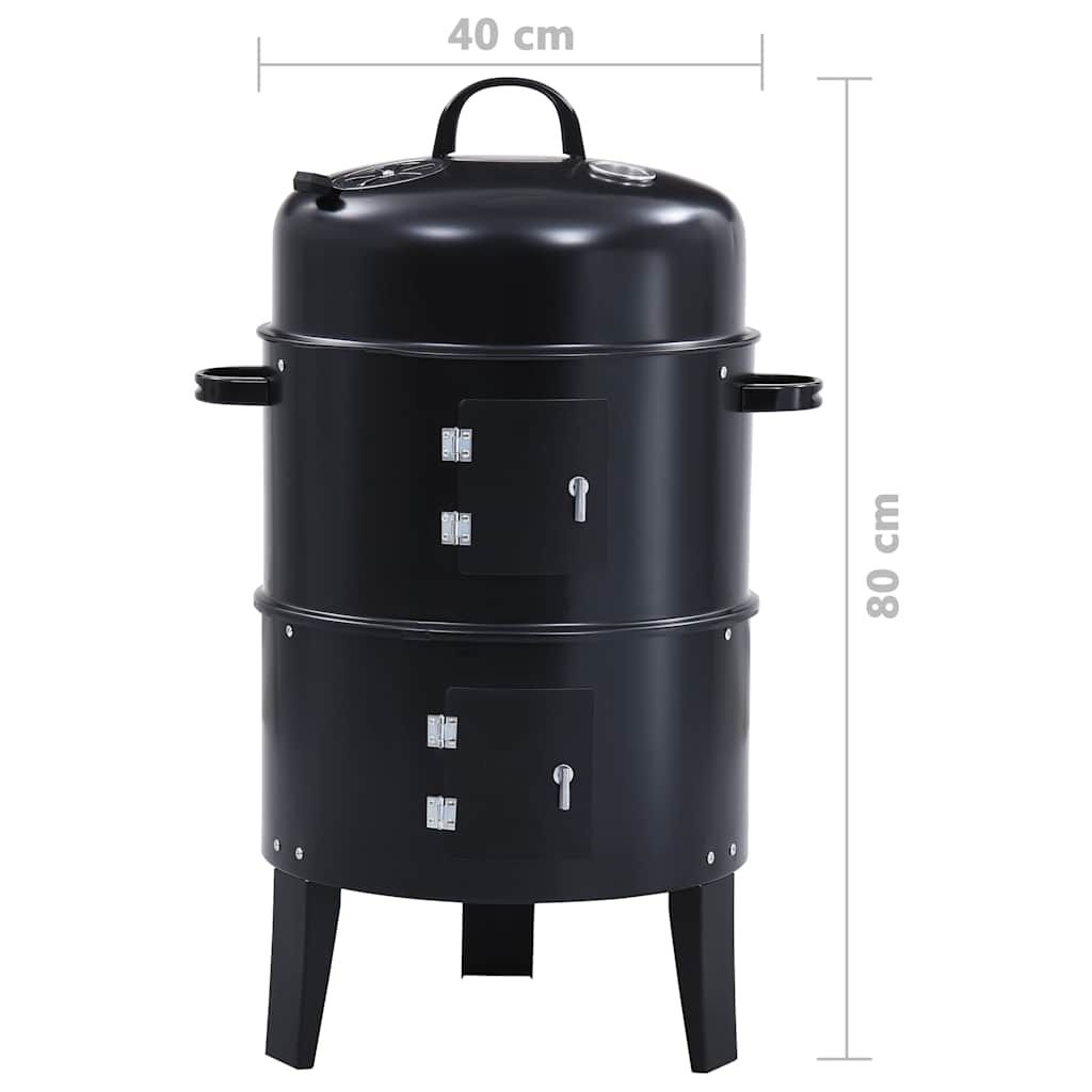 Grill węglowy 3 w 1, wędzarnia, 40 x 80 cm, Vidaxl