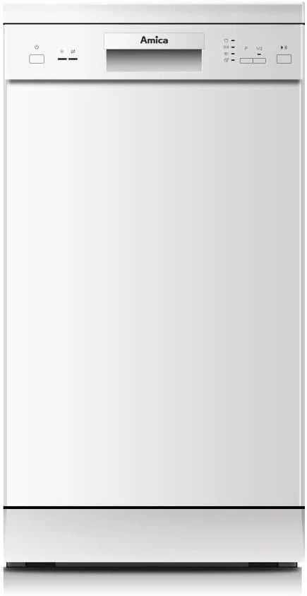 Amica GSP 14746 W zmywarka do naczyń, wolnostojąca, 9 nakryć, A++, biała (45 cm), przyciski, 1,5 m, 1,5 m