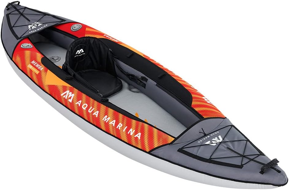 Aqua Marina Memba-330, nadmuchiwany kajak rekreacyjny dla 1 osoby, długość 330 cm, pomarańczowy