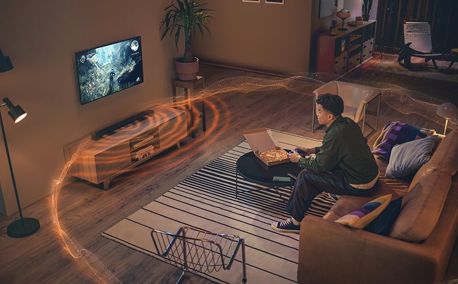 JBL Bar 1300 MK2 – 11.1.4-kanałowy soundbar Bluetooth do telewizora z odłączanymi głośnikami, 8-calowym subwooferem, Dolby Atmos i DTS:X, HDMI eARC, Wi-Fi, PureVoice 2.0 i MultiBeam 3.0, czarny