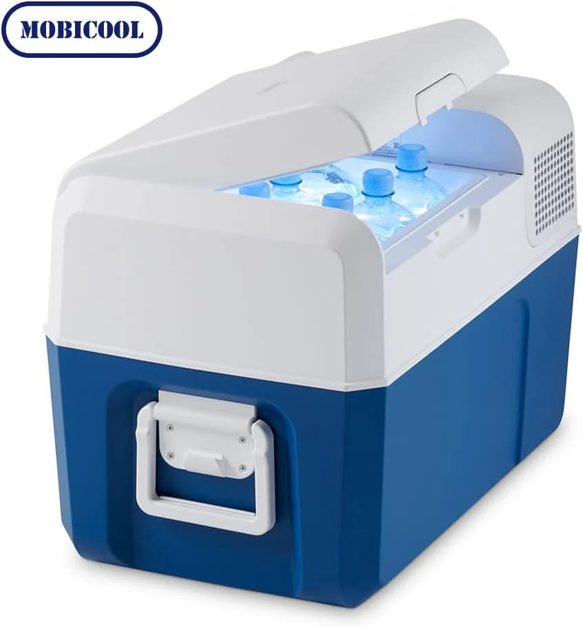 MOBICOOL MCF40 lodówka kompresorowa 38L – 12V, 24V i 230V – Przenośna lodówka do auta, kampera, kempingu, ciężarówki i outdoor – Niezawodne chłodzenie podczas podróży i wycieczek