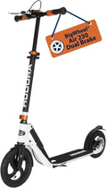 Hudora BigWheel Air Dual Brake hulajnoga pneumatyczna z hamulcem ręcznym, z oponami pneumatycznymi, hulajnoga miejska