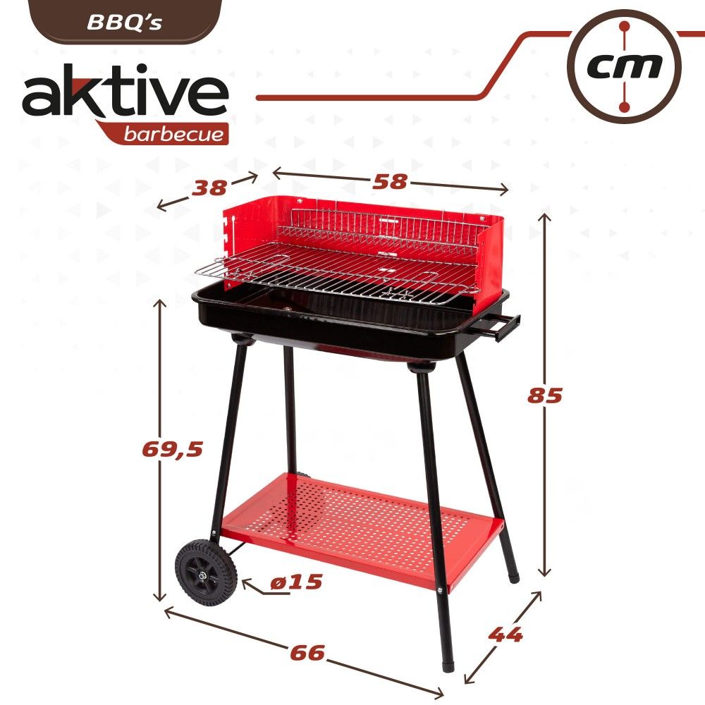 Aktywny grill węglowy dla 6 osób