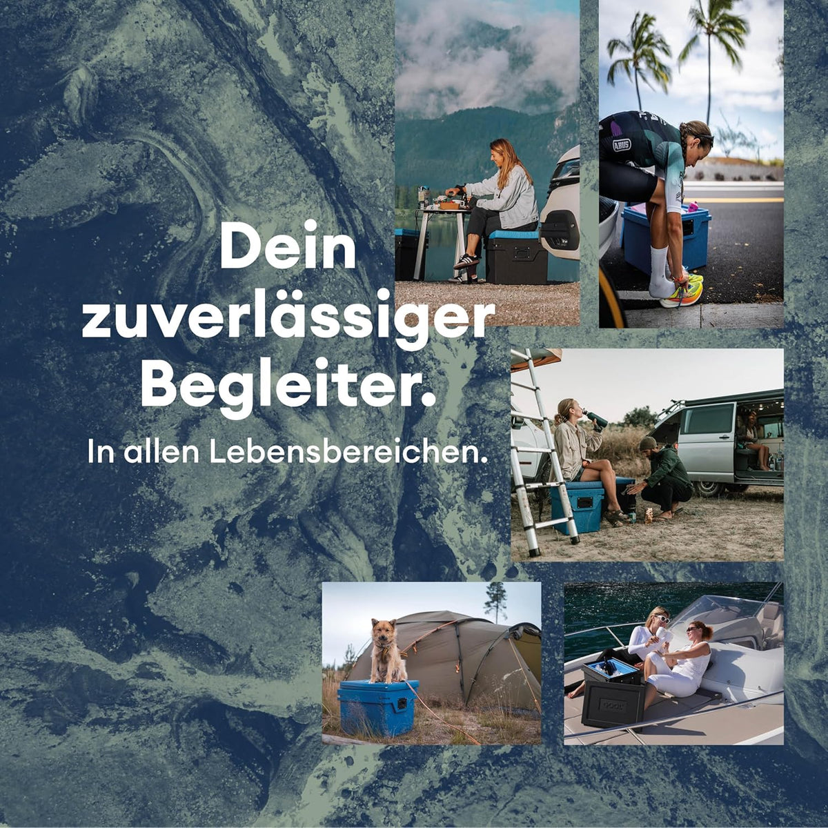 QOOL Lodówka podróżna 43 l, Made in Germany, zaawansowana technologia, bez prądu, samodzielna do 10 dni, do chłodzenia lub zamrażania