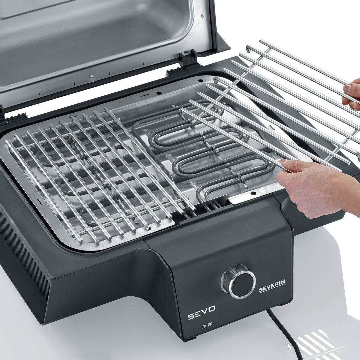 Grill elektryczny Severin Sevo GT Black Pg 8106 z cyfrowym wyświetlaczem OLED