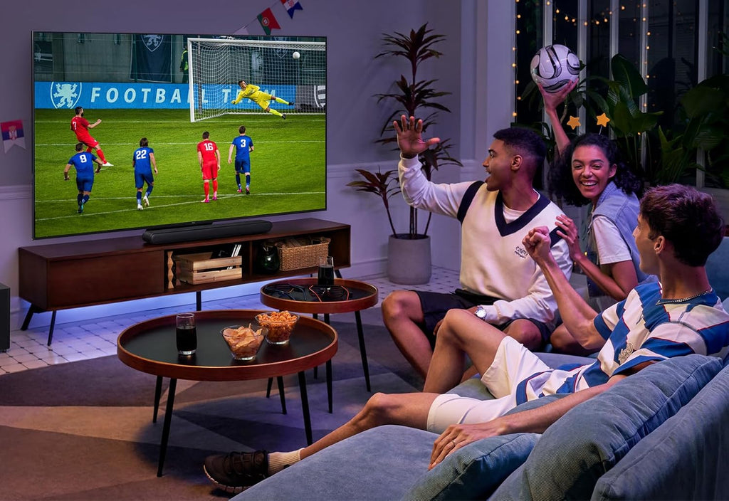 TCL 65V6C 65-calowy bezpośredni telewizor LED, 4K HDR TV, Smart TV Powered by Google (Dolby Audio, Motion Clarity, kompatybilny z Google Assistant & Alexa, 2025 nowy model)