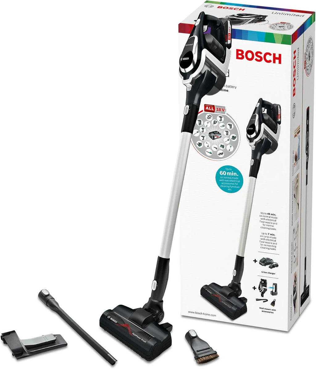 Bosch Unlimited ProPower Serie 8 BSS81POW1, odkurzacz akumulatorowy, czarny