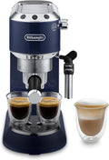 De'Longhi Dedica Duo EC890.M ręczny ekspres do kawy do espresso, cappuccino i cold brow, barman, z wyrzutnią parową do My LatteArt, wyświetlacz dotykowy, szerokość 15 cm, wyjmowany zbiornik 1,1 l,