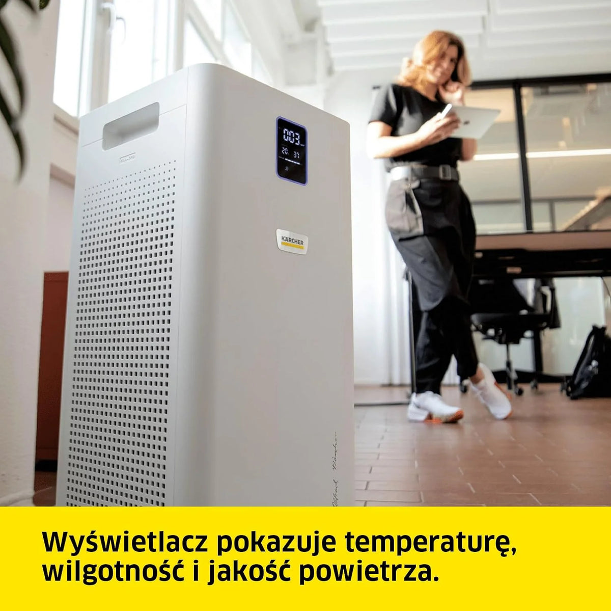 Kärcher Oczyszczacz Powietrza AF 50 Signature Line, przepływ: 520 m³/h, do 100 m², usuwa 99,95% cząsteczek do 0,3 μm i zapachów, funkcja automatyczna, timer, tryb nocny, w zestawie zestaw filtrów