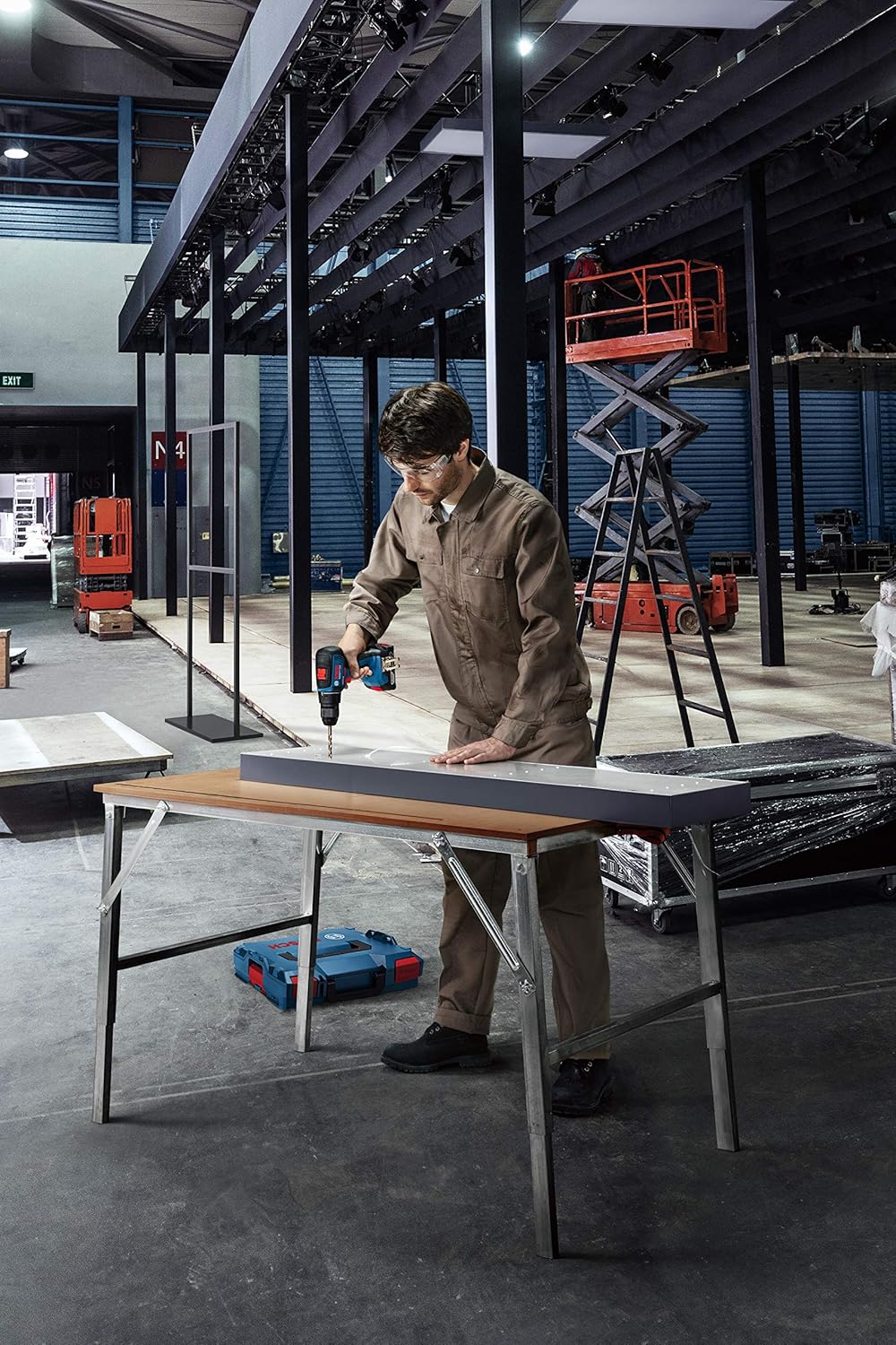 Bosch Professional Gsr 18V-50 Wiertarko-Wkrętarka, Niebieski, 18V