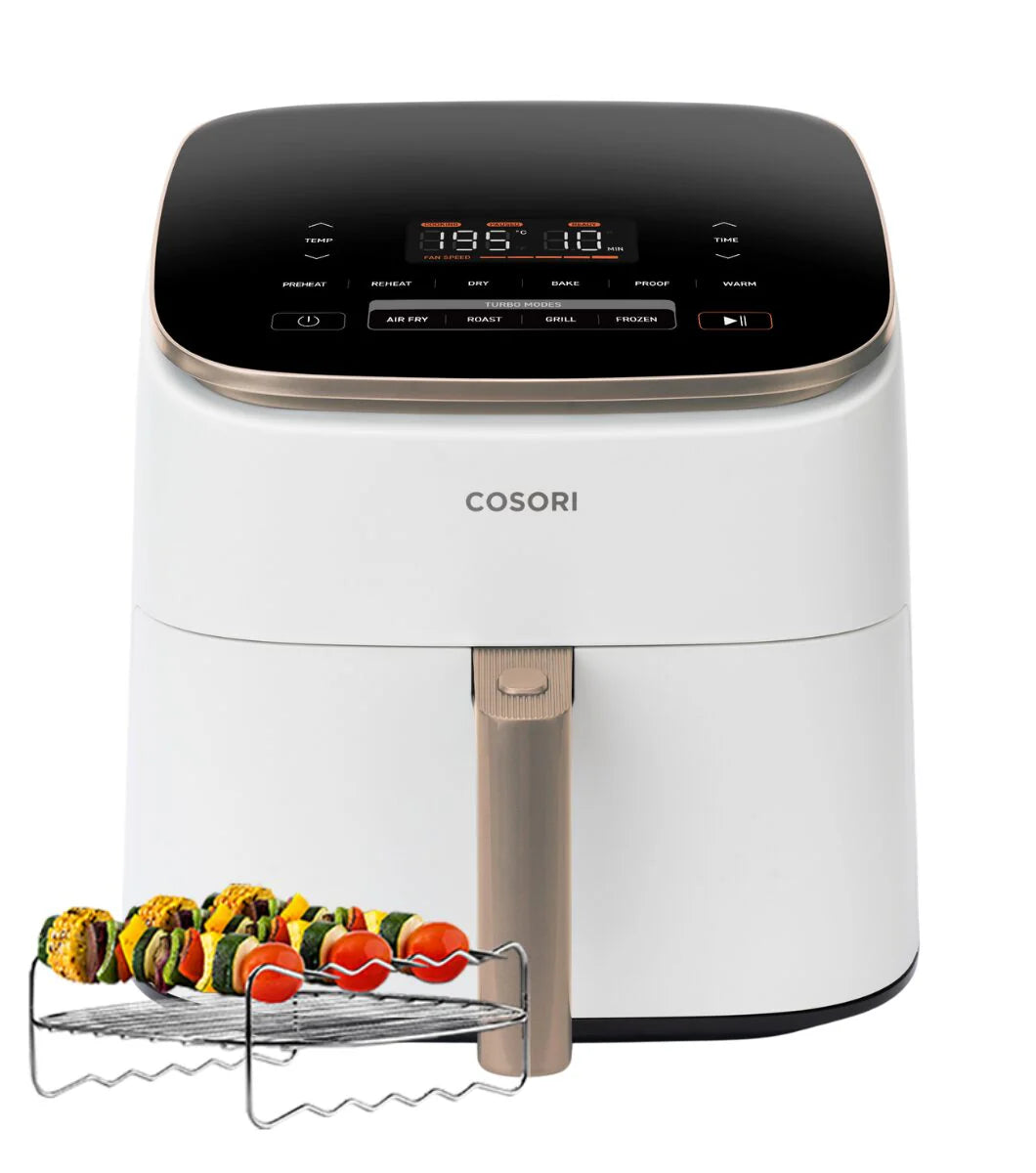 Frytkownica powietrzna Cosori TurboBlaze Chef Edition o pojemności 6 litrów – DC-602, biała