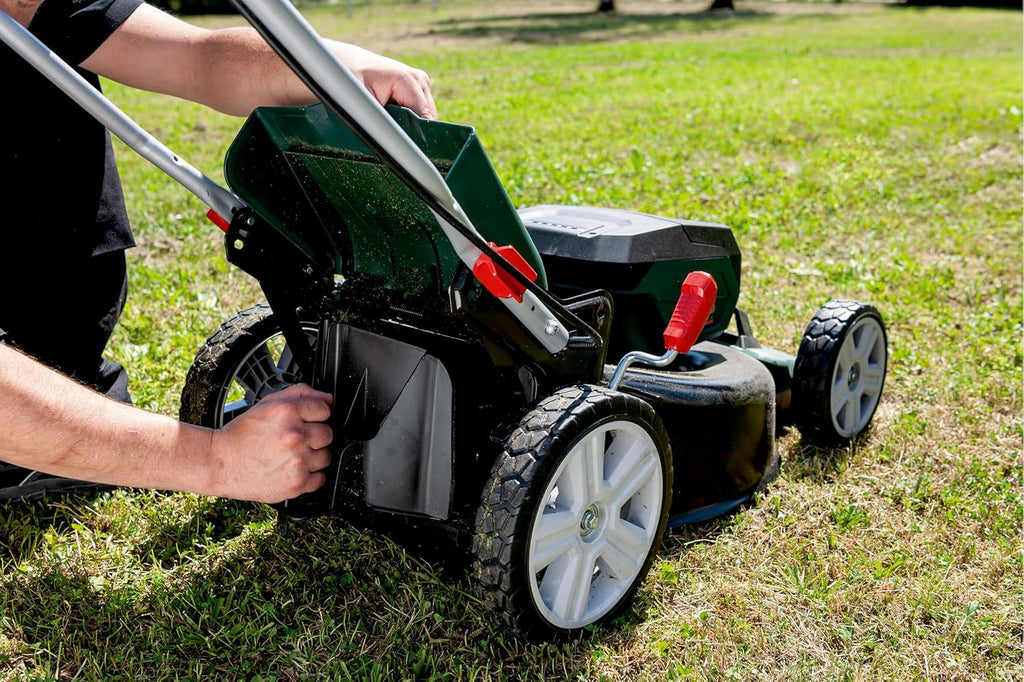Metabo kosiarka akumulatorowa RM 36-18 LTX BL 46 – 601606850 – 18 V – Kosiarka z funkcją mulczowania – Do ogrodów o powierzchni do 800 m² – Bez akumulatora i ładowarki
