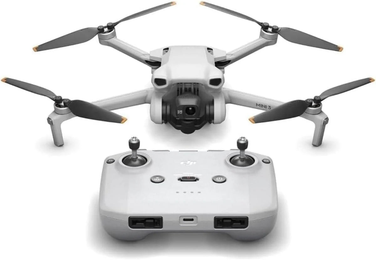 DJI Mini 3 Fly More Combo(DJI RC) Lekki i Składany Dron z Minikamerą z Opcją Nagrywania Wideo w Jakości 4K HDR, 38-Minutowym Czasem Lotu, True Vertical Shooting i Inteligentnymi Funkcjami, C0