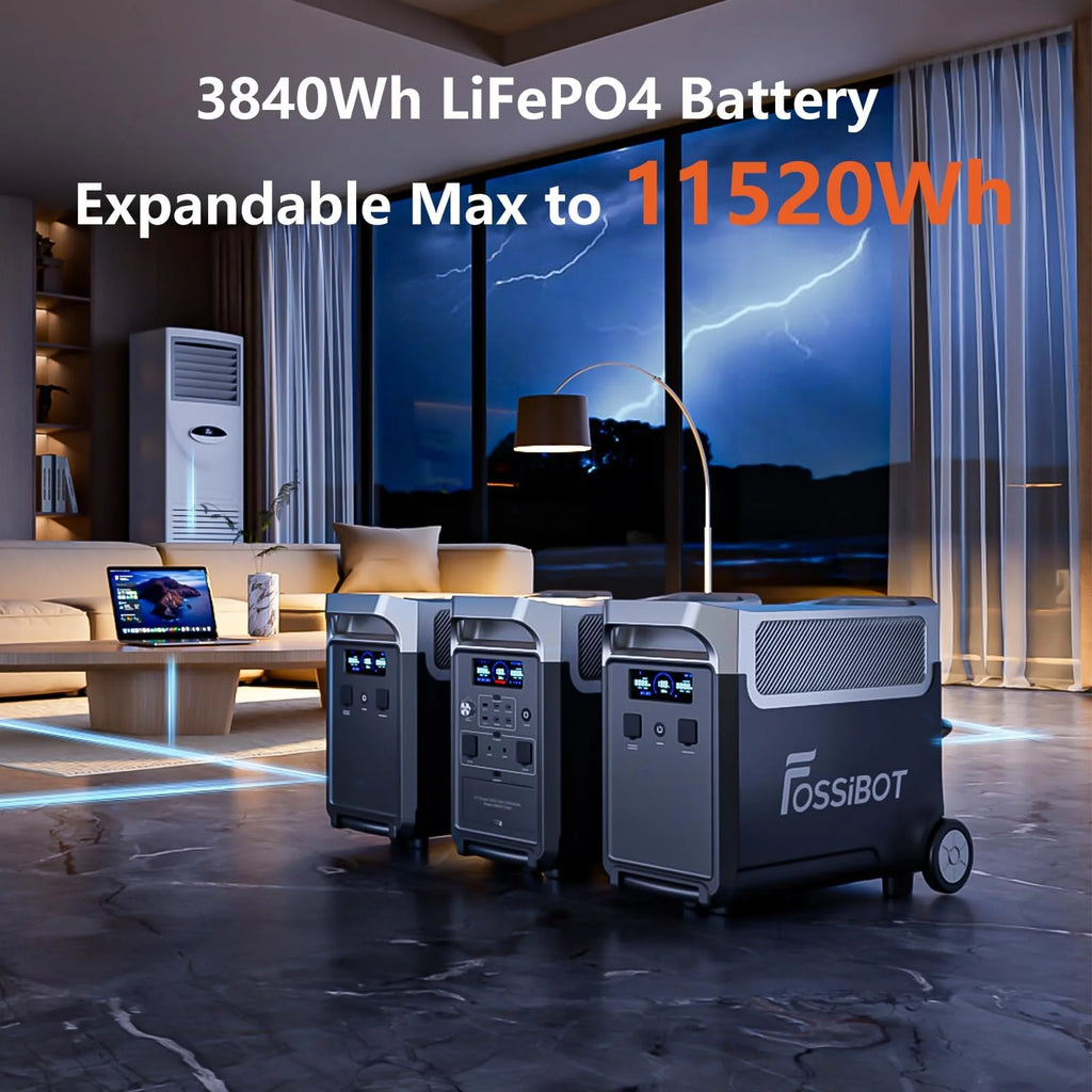FOSSiBOT-Polska F3600 Pro przenośna Stacja zasilania, 3600W 3840Wh Power station, VAT Na Zewnątrz i Awaryjnego Zasilania 5-letnia gwarancja