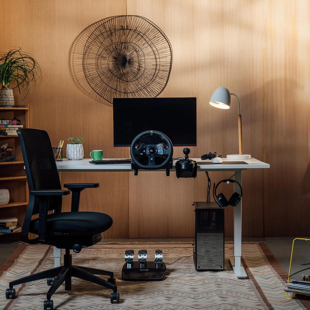 Logitech G G29 SE Driving Force, kierownica i pedały wyścigowe, siłowe sprzężenie zwrotne, prawdziwa skóra + Driving Force Shifter, dźwignia zmiany biegów - do konsol PS5, PS4 i PC/Mac - Czarny