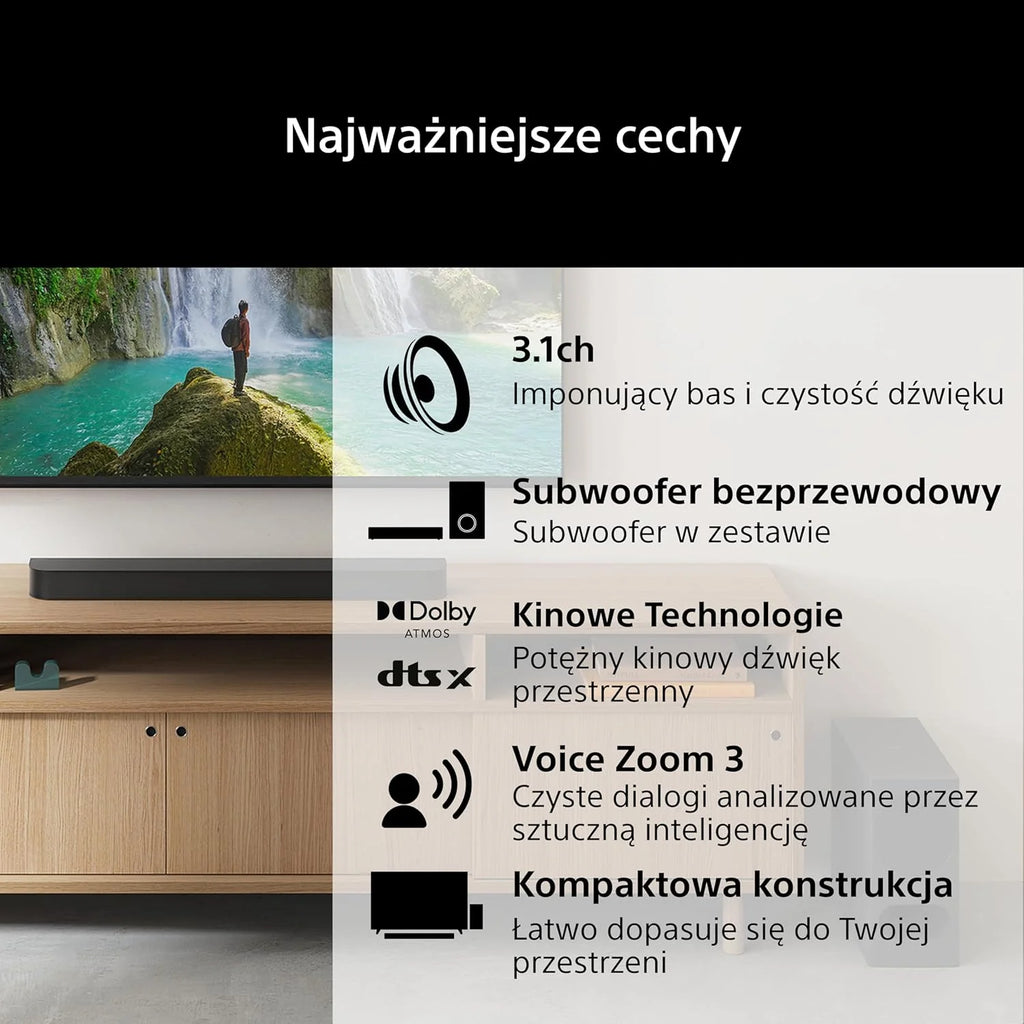 Sony Hta3000.Cel HTA3000.CEL Głośnik, Czarny, ‎12,8 x 95 x 6,4 cm