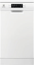 Electrolux Zmywarka, 45 cm, ESS42220SW, 9 sztućców, SatelliteClean Series 600, silnik inwerterowy, wyświetlacz cyfrowy, 8 programów, ExtraHygiene, AirDry, biały