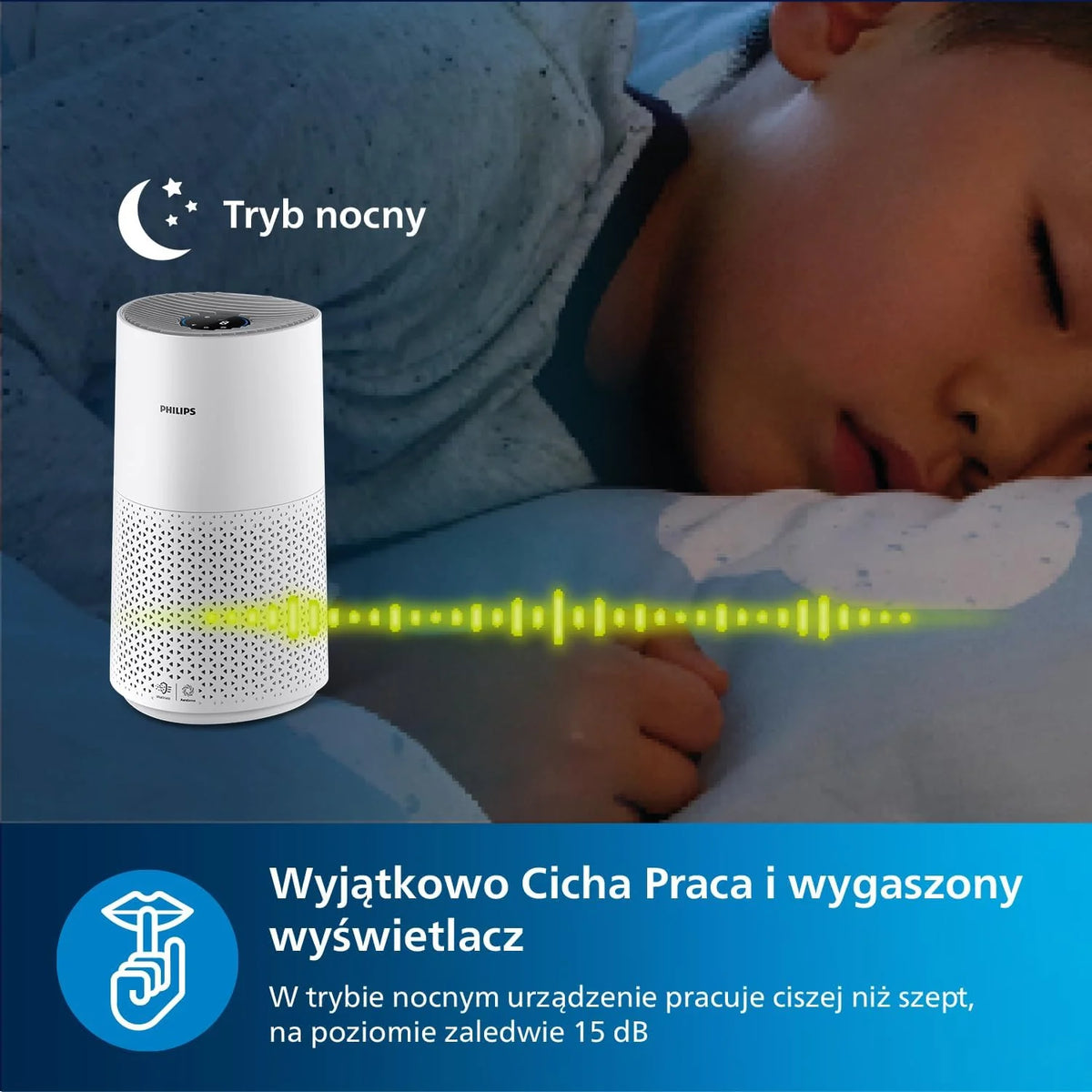 Philips Oczyszczacz Powietrza serii 1000i, Usuwa Zarazki, Kurz i Alergeny w Pomieszczeniach o Powierzchni do 78 m², Tryb nocny, Filtr NanoProtect HEPA, Szaroczarny (AC1715/11)