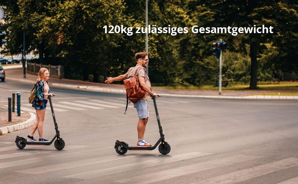 Odys Składany skuter elektryczny z dopuszczeniem do ruchu drogowego i przyłączeniowym (w zależności od modelu, zasięg do 100 km i do 140 kg masy całkowitej, opony powietrzne, maks. 20 km/h, układ