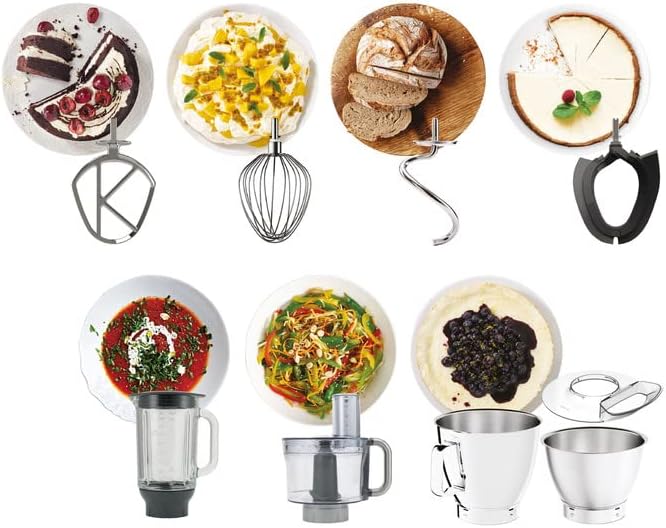 Kenwood Titanium Chef Baker Xl Mikser Stojący, Srebrny, 6,7 l