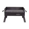 Przenośny grill węglowy Cofan | Grill ze stali chromowanej | Składany grill | Z uchwytami bocznymi | Idealny na kemping, do ogrodu i na patio | Wymiary: 45,5 x 34,5 x 31,5 cm