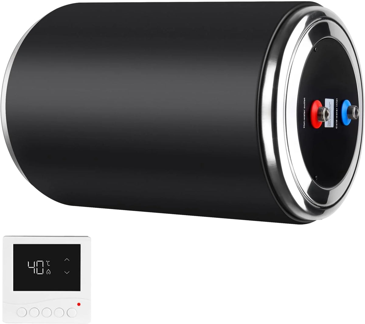 Podgrzewacz wody z podwójną mocą, 12 V DC 200 W/230 V AC 1500 W, 10 l, do przyczepy kempingowej, wtyczka brytyjska, 230 V, RV, podgrzewacz wody, natychmiastowy do kampera, do kampera z podwójnym