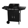 Grill gazowy „Festa 4” – 4 palniki (1 strona) – 10,5 kW – czarny