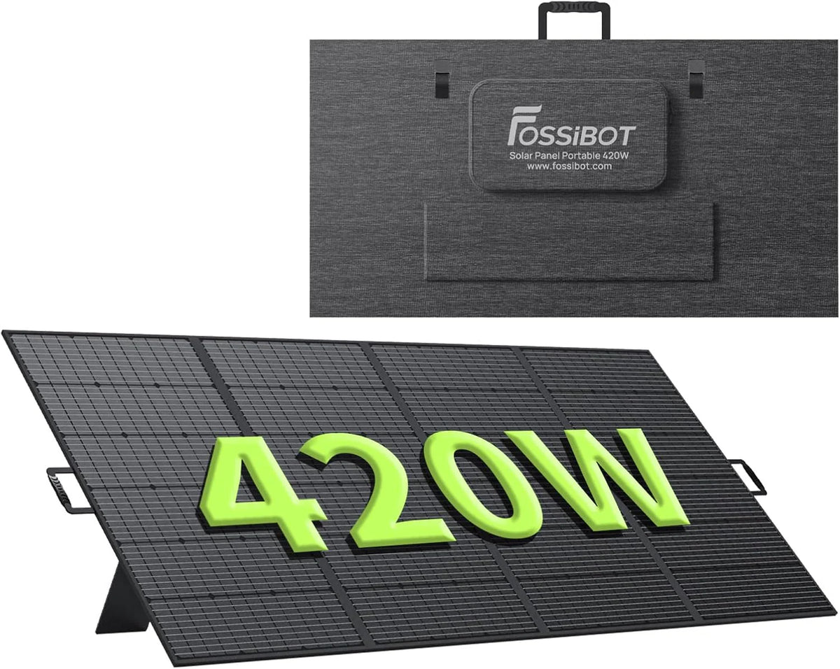 FOSSiBOT - PL | DYSTRYBUCJA | SP420 | 420W | Panel solarny | MC4 | do przenośnej stacji zasilania F2400 F3600