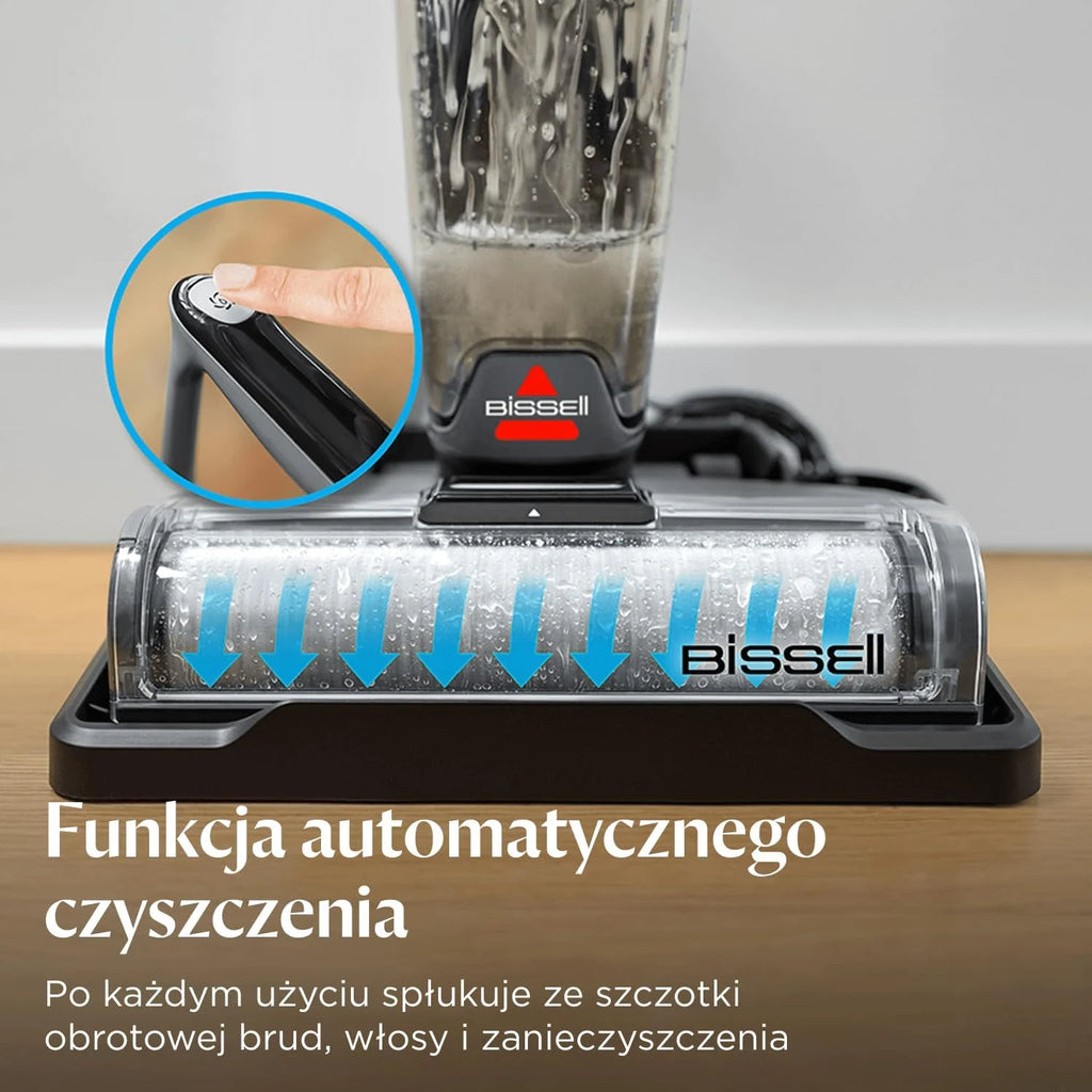 BISSELL CrossWave OmniForce, Odkurzacz Bezprzewodowy Mokro i Sucho, Odkurzanie i Mycie lub tryb Wyłącznie Odkurzania, Odkurzacz Piorący o Wysokiej Mocy, 240m² Czyszczenia Wielopowierzchniowego, 3912N