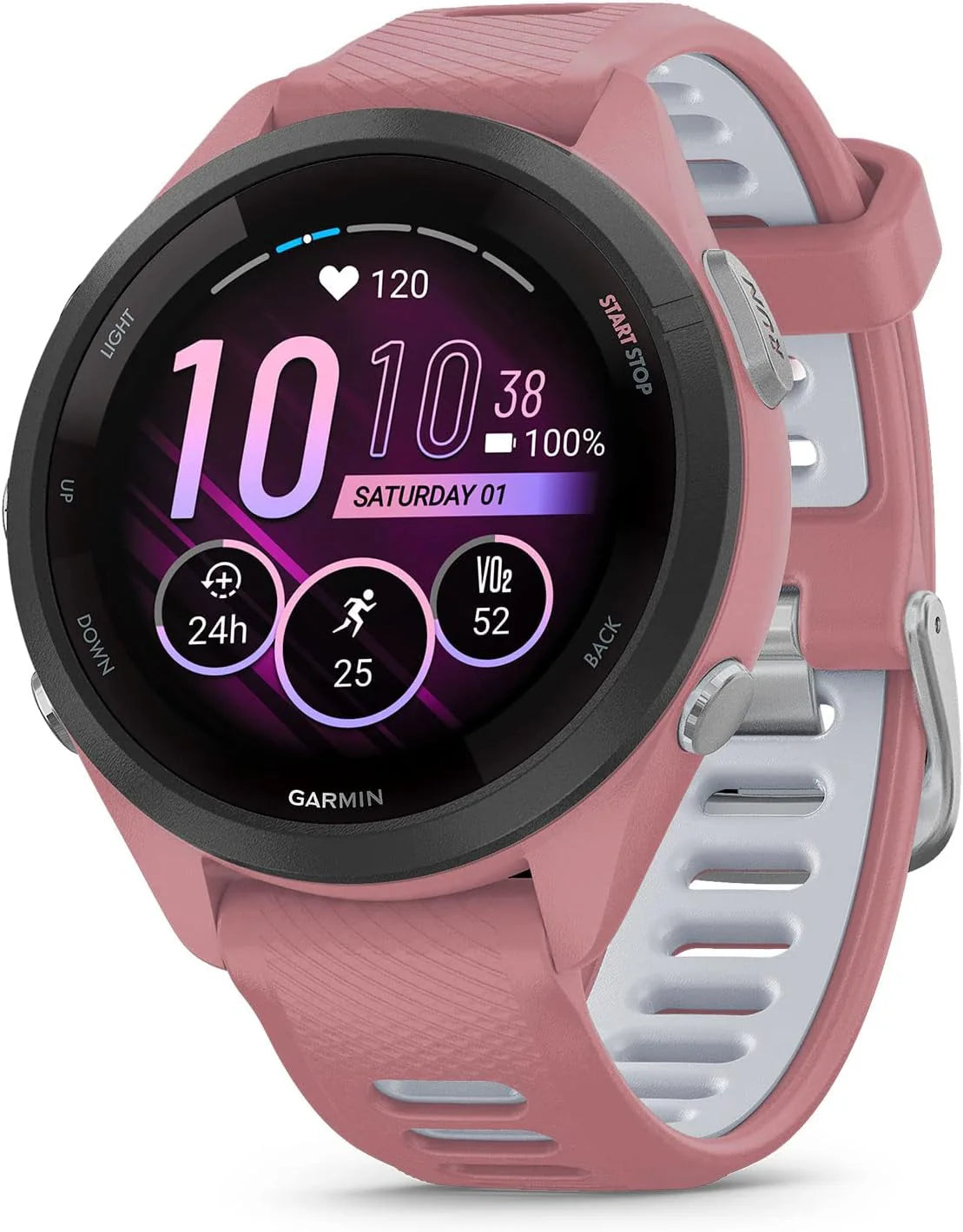 Garmin Forerunner 265 Smartwatch Do Biegania GPS 46mm, AMOLED, HRV Status, Do 13 Dni na Baterii, Czarny